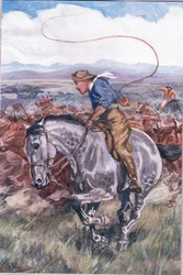 Der kranke Viehhirte, aus Gedichte von Adam Lindsay Gordon, veröffentlicht von T. N. Foulis, 1912